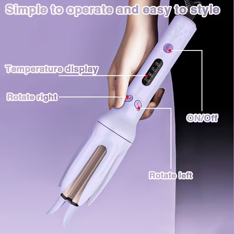 Pure Radiance™ Automatic Curling Wand Featuring 4 Heat Levels