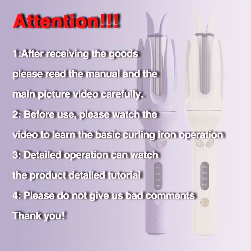 Pure Radiance™ Automatic Curling Wand Featuring 4 Heat Levels